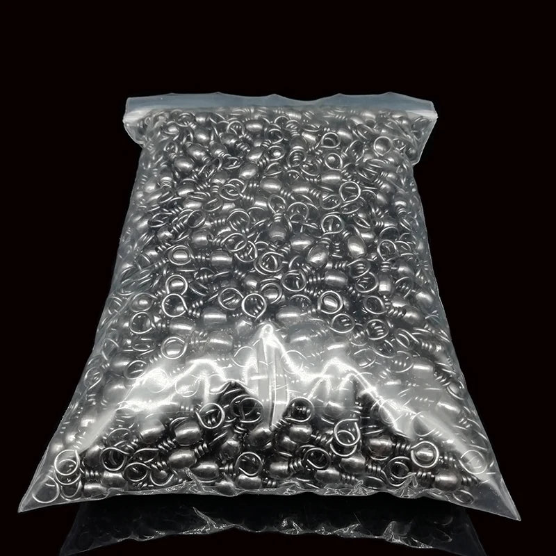 Lot de 50 Émerillons Pêche Haute Résistance – Anti-Torsion pour Ligne, Leurres & Hameçons