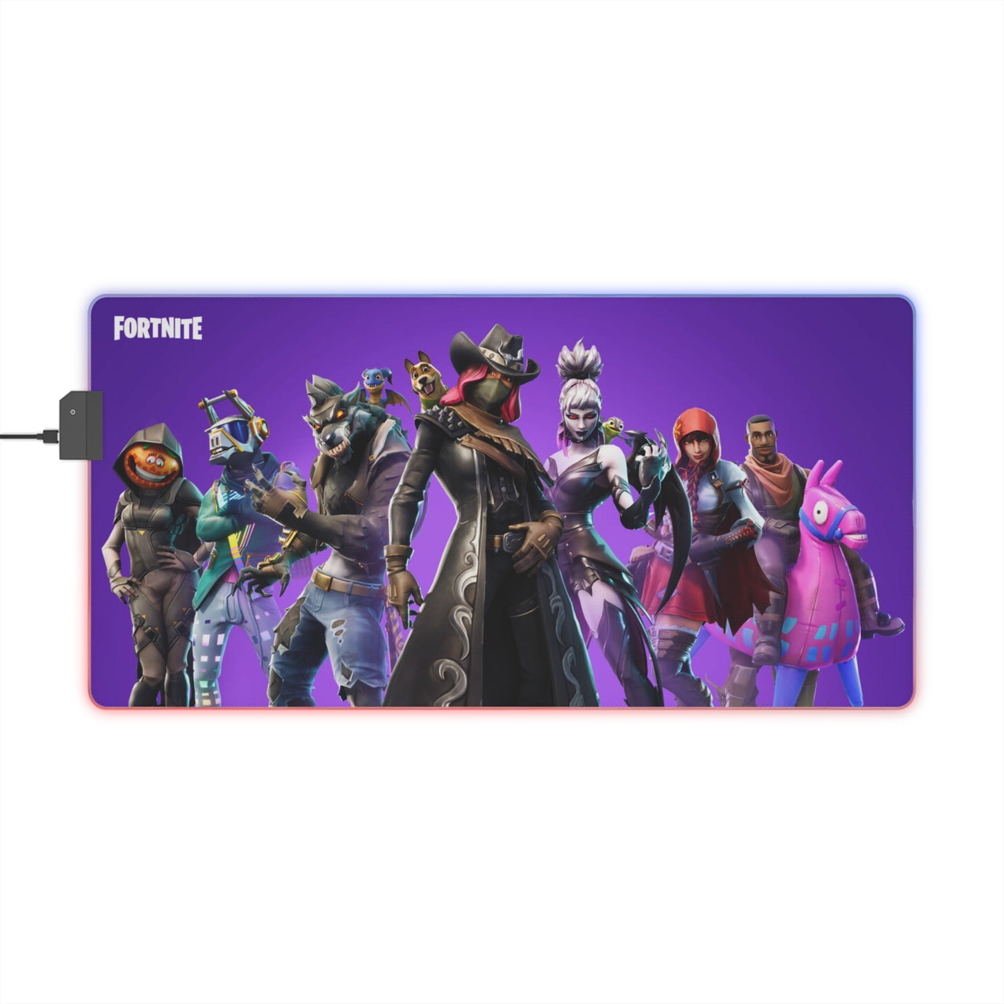 Tapis Fortnite LED XXL – Mouse Pad Gamer RGB Antidérapant Grand Format