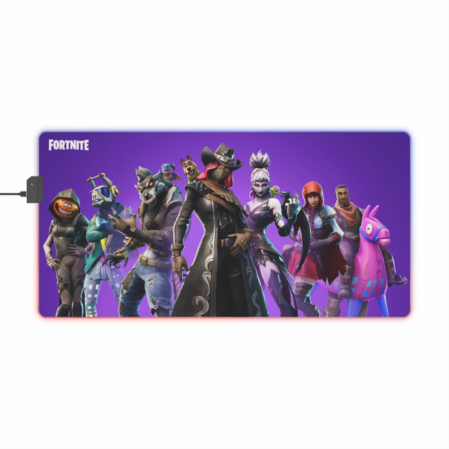 Tapis Fortnite LED XXL – Mouse Pad Gamer RGB Antidérapant Grand Format