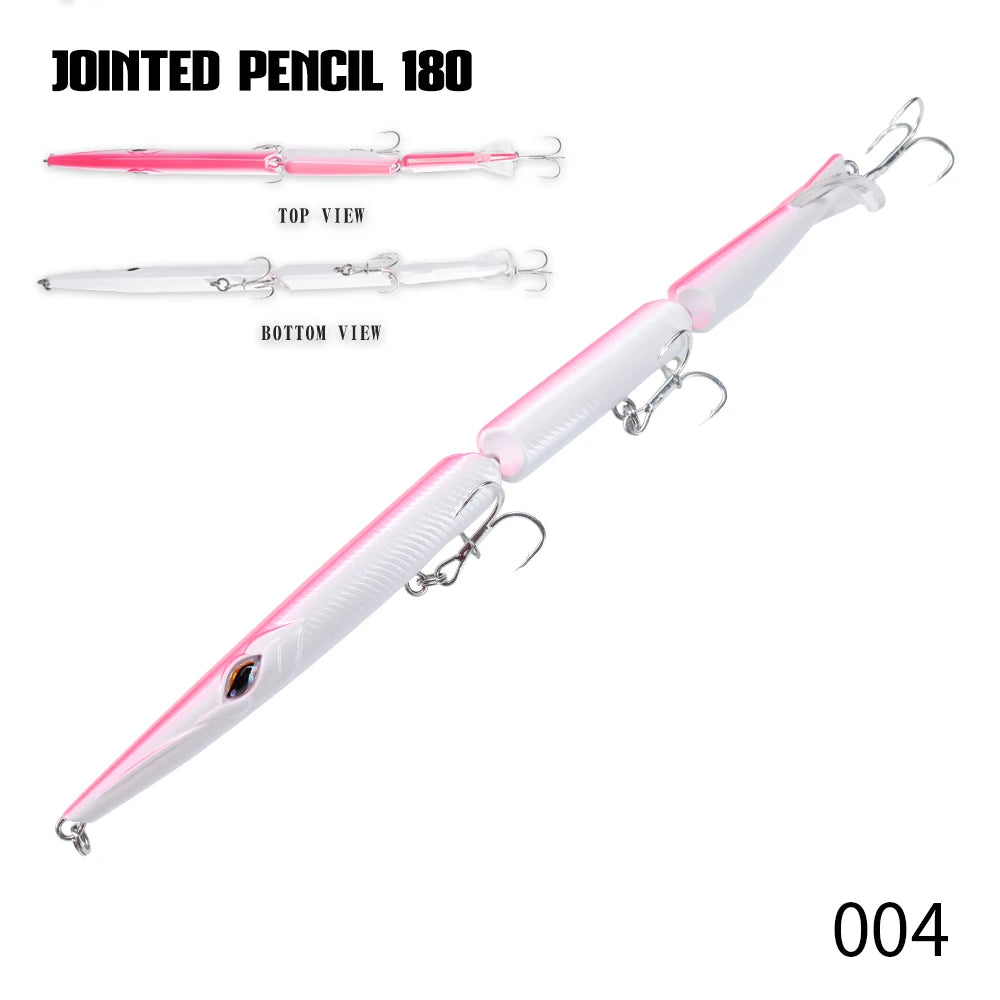 Leurre Swimbait 180mm Coulant – Poisson Articulé 3 Segments Pêche Gros Carnassiers