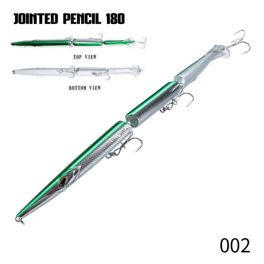 Leurre Swimbait 180mm Coulant – Poisson Articulé 3 Segments Pêche Gros Carnassiers