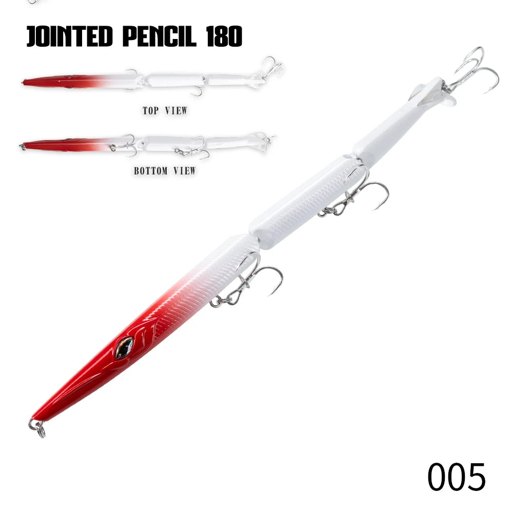 Leurre Swimbait 180mm Coulant – Poisson Articulé 3 Segments Pêche Gros Carnassiers