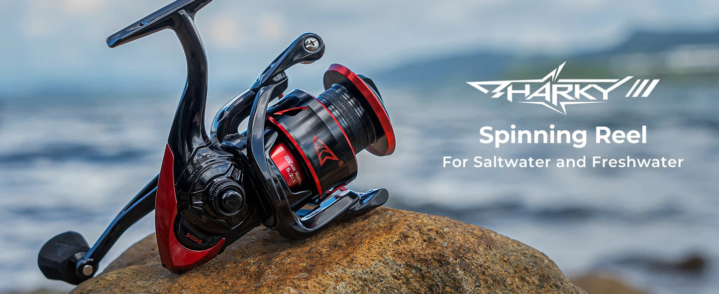 Moulinet Spinning KastKing Sharky III – 18KG Frein, 10+1 Roulements, Haute Performance