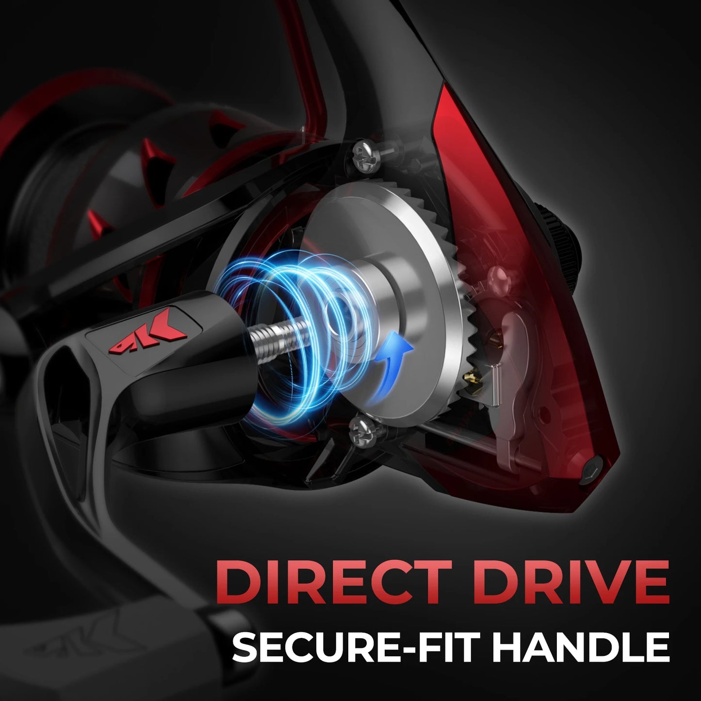 Moulinet Spinning KastKing Sharky III – 18KG Frein, 10+1 Roulements, Haute Performance