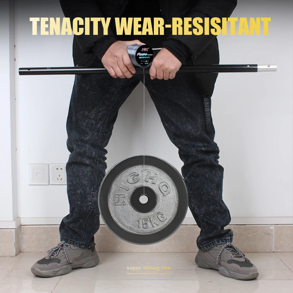 Fil de pêche fluorocarbone FTK 300M/500M – Haute résistance & faible visibilité