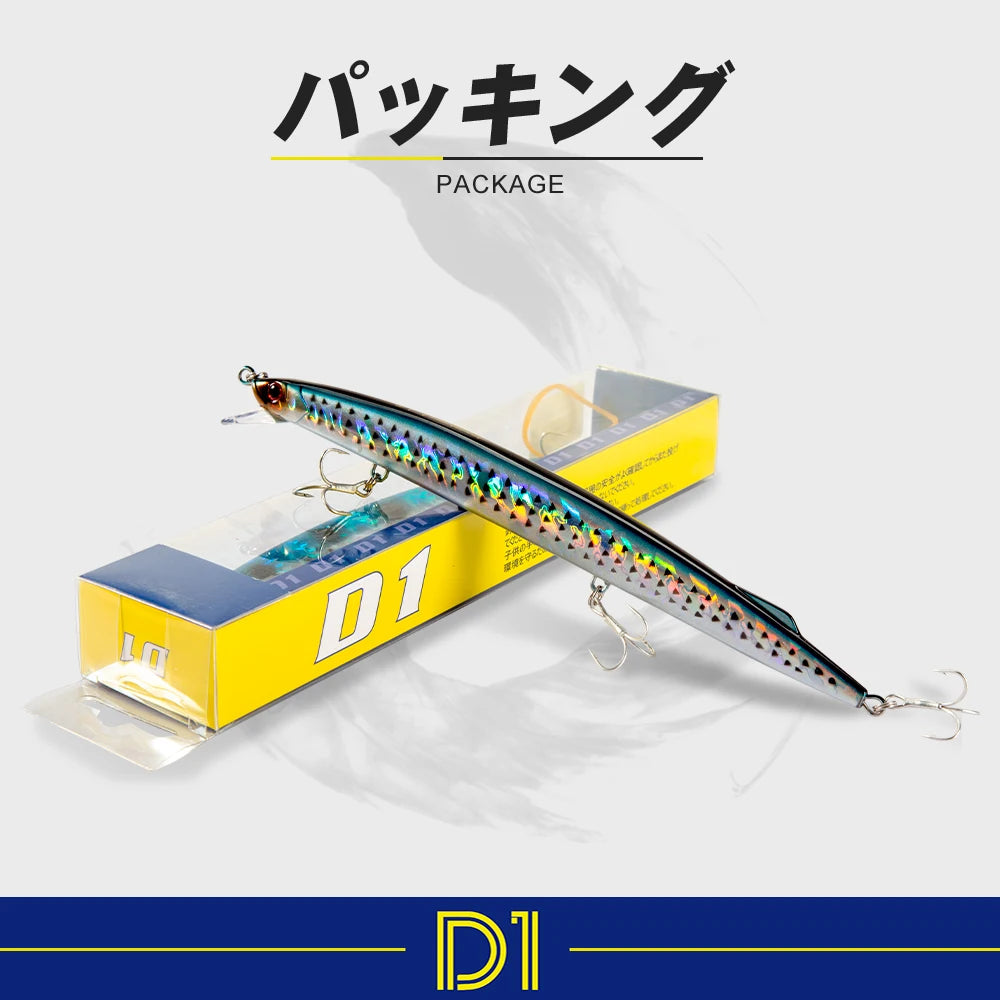 D1 Sea Fishing Minnow 190mm – Leurres coulant haute performance