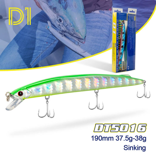 D1 Sea Fishing Minnow 190mm – Leurres coulant haute performance