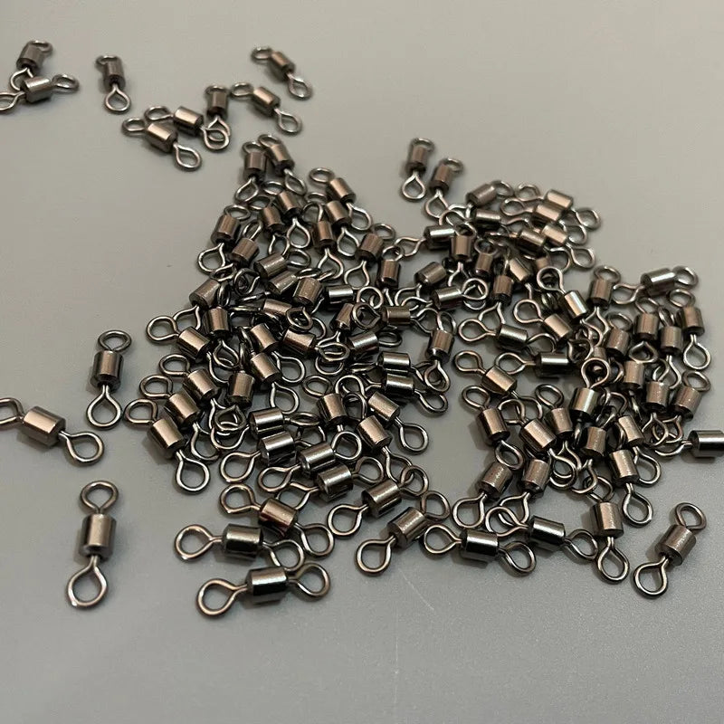 Lot de 100 Émerillons Pêche Inox – Connecteurs Ultra Résistants pour Ligne & Leurres