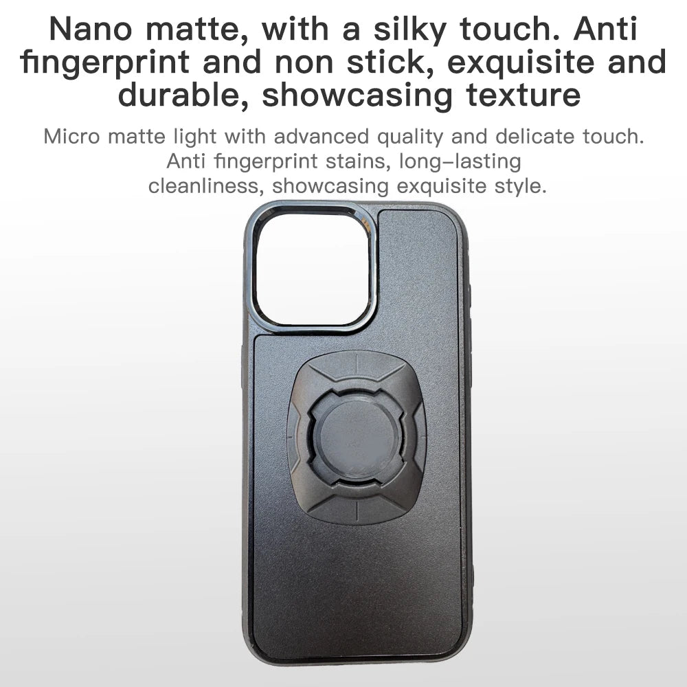 Coque iPhone Twist Lock Compatible Quad Lock – Support Moto Vélo Rotation Sécurisée