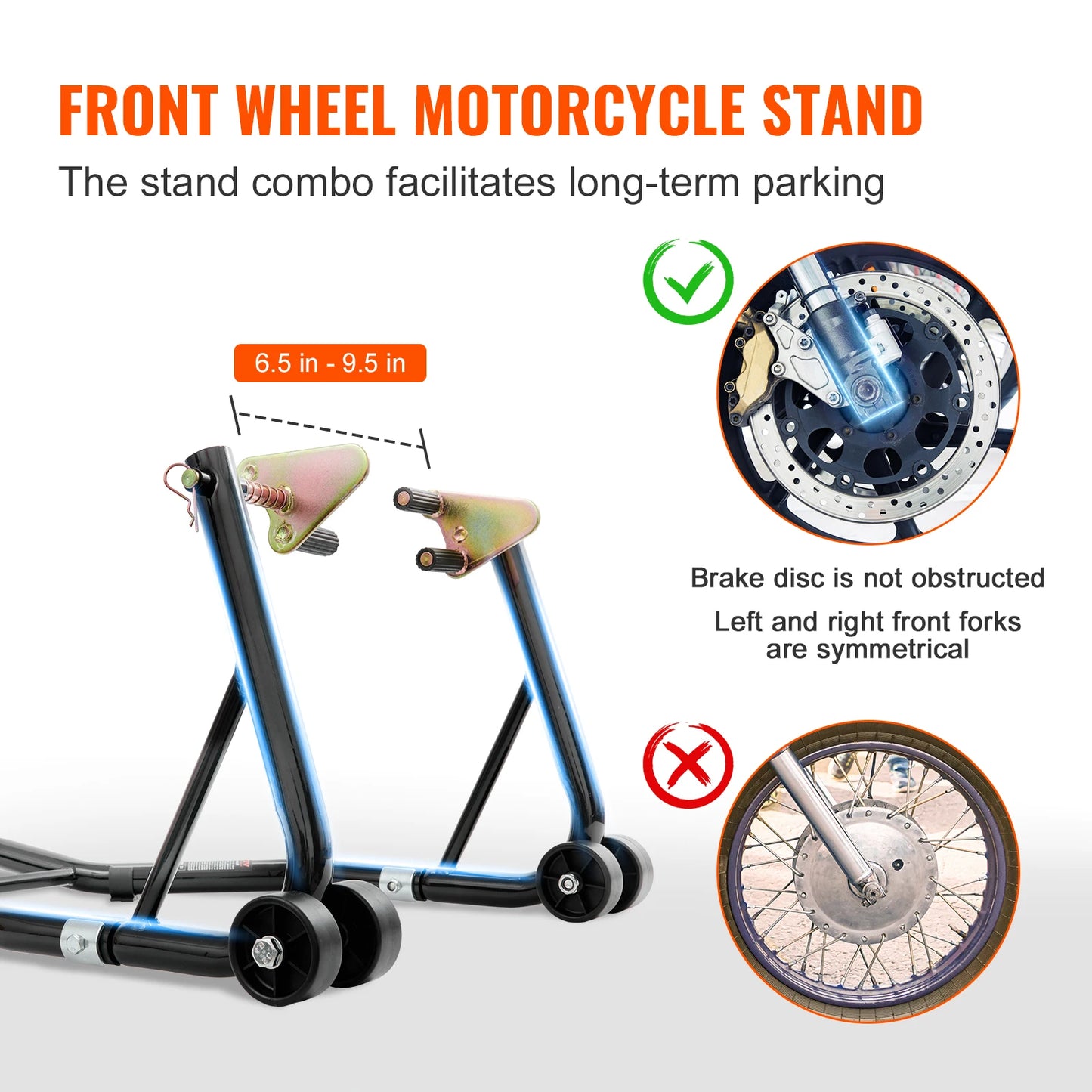 Support combiné avant/arrière pour moto