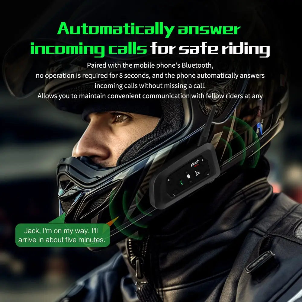 Intercom Bluetooth pour casque moto EJEAS V6 PRO+