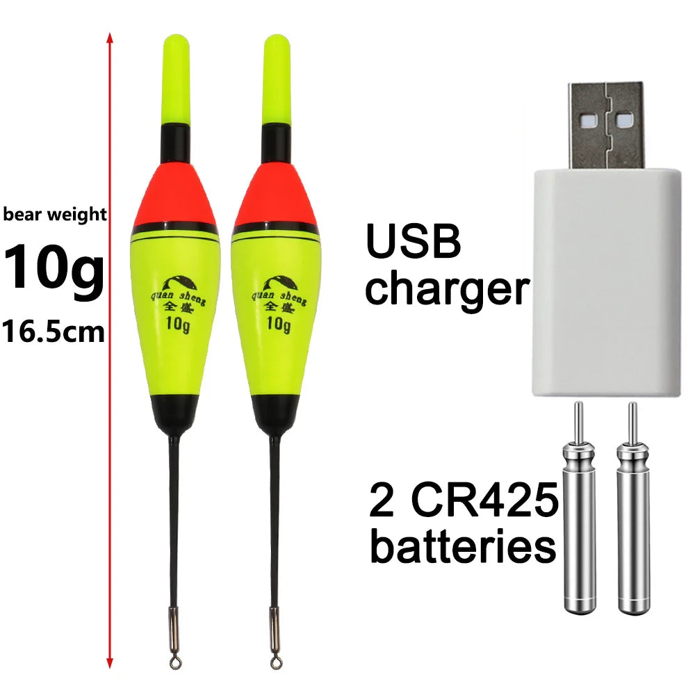 Flotteur LED Rechargeable GOBAIT – Bouée Électronique Pêche Nuit USB CR425 Haute Visibilité