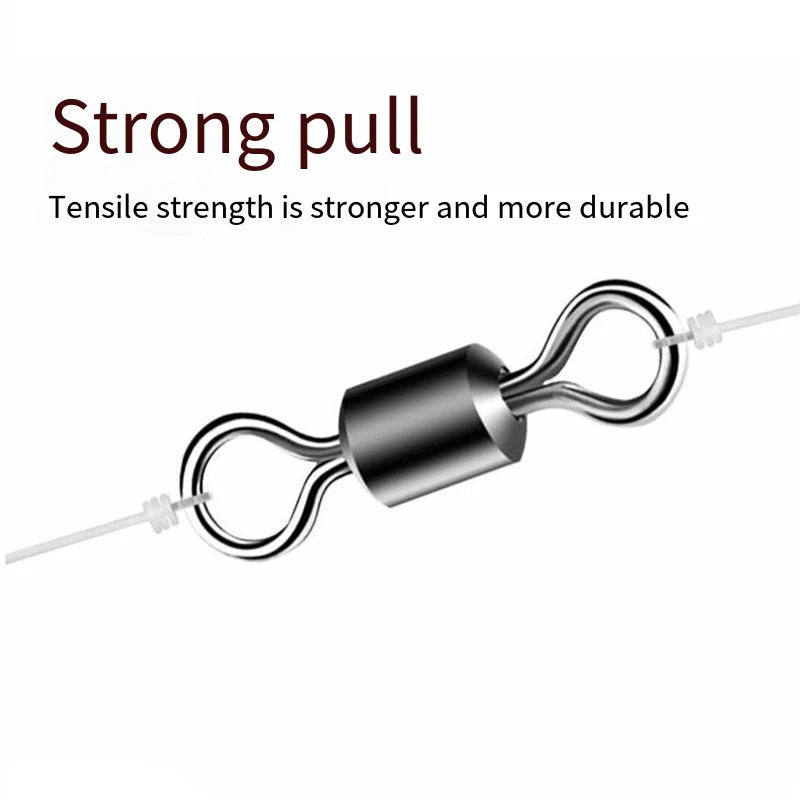 Lot de 100 Émerillons Pêche Inox – Connecteurs Ultra Résistants pour Ligne & Leurres