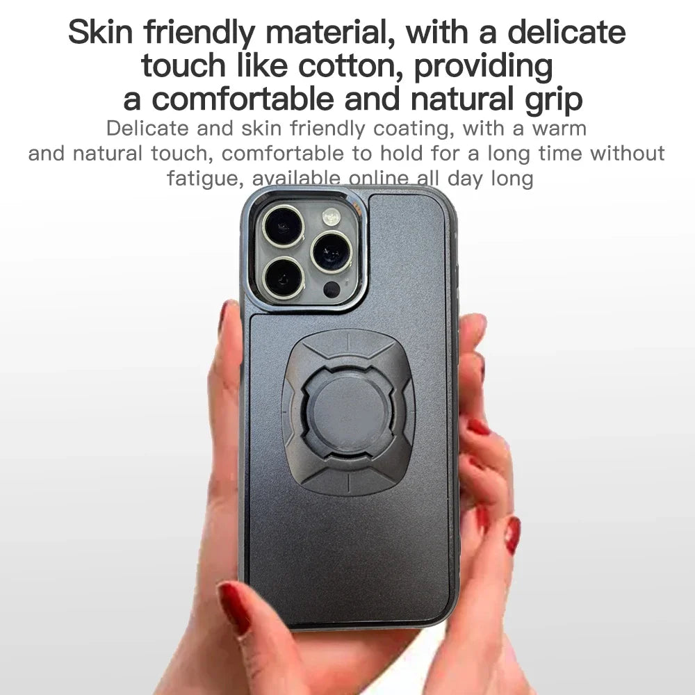 Coque iPhone Twist Lock Compatible Quad Lock – Support Moto Vélo Rotation Sécurisée