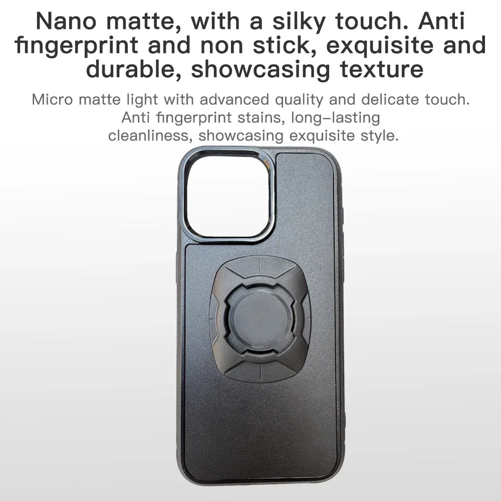 Coque iPhone Twist Lock Compatible Quad Lock – Support Moto Vélo Rotation Sécurisée