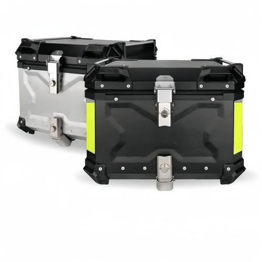 Top case moto étanche 45L / 55L / 65L en alliage d’aluminium – coffre arrière universel compatible avec la plupart des motos et scooters