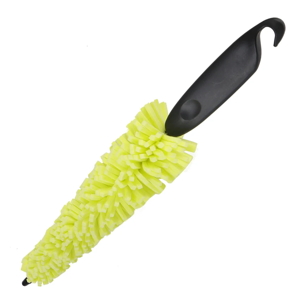 Brosse de nettoyage pour jantes et roues de moto 29 cm – Éponge avec poignée ergonomique