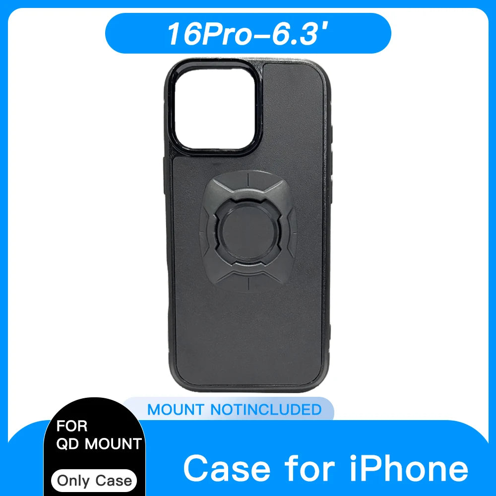 Coque iPhone Twist Lock Compatible Quad Lock – Support Moto Vélo Rotation Sécurisée