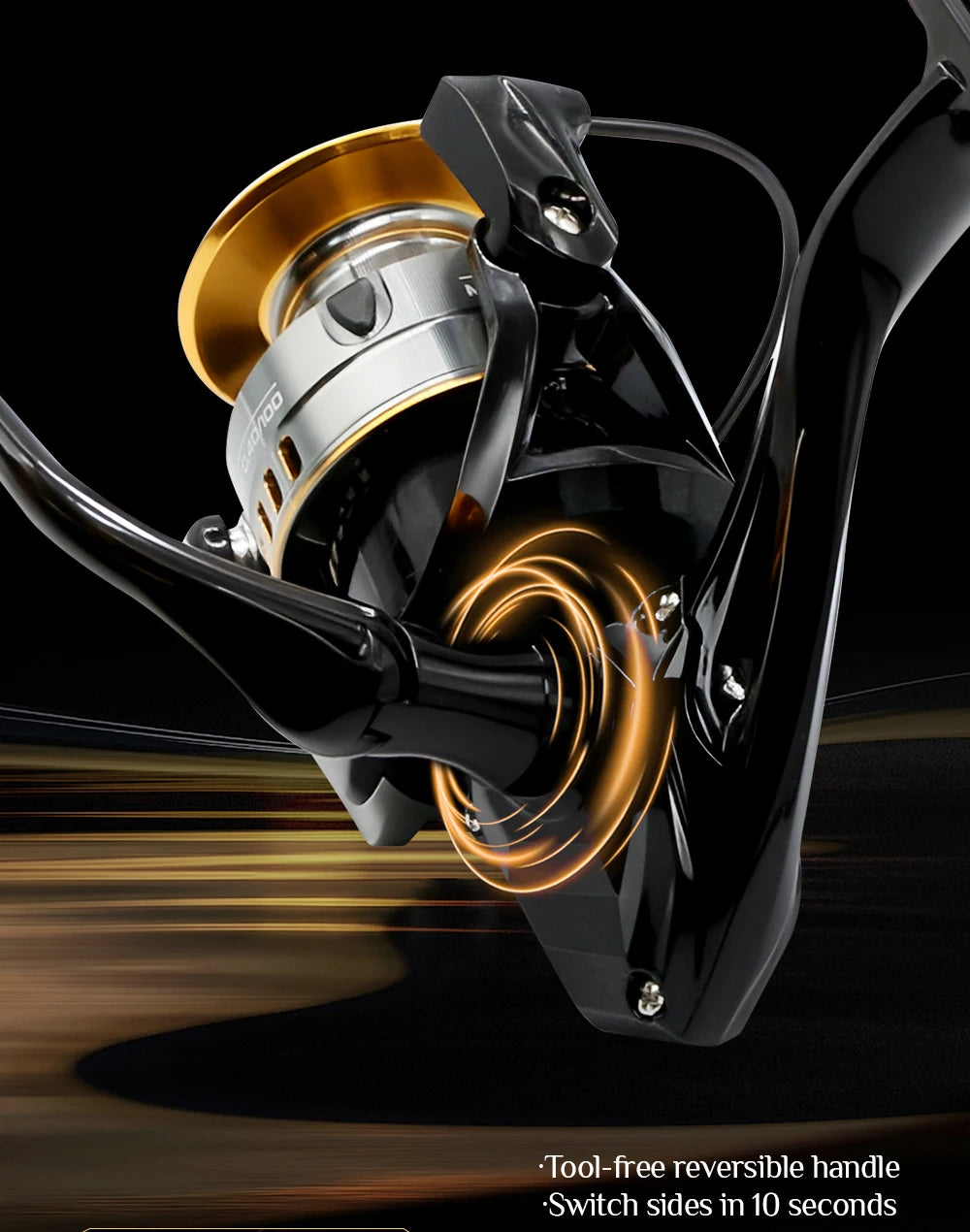 Moulinet Spinning Métal Rooblinos – Ratio 5.2:1 Haute Résistance Mer & Eau Douce