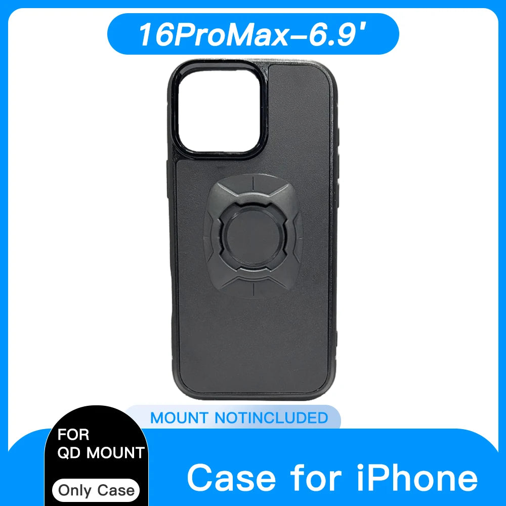 Coque iPhone Twist Lock Compatible Quad Lock – Support Moto Vélo Rotation Sécurisée