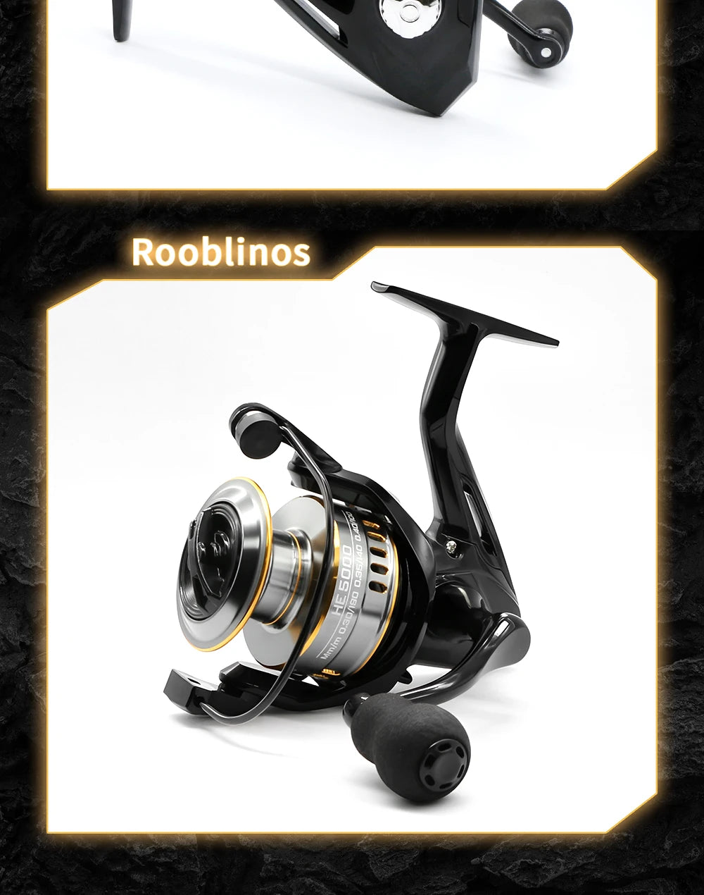 Moulinet Spinning Métal Rooblinos – Ratio 5.2:1 Haute Résistance Mer & Eau Douce