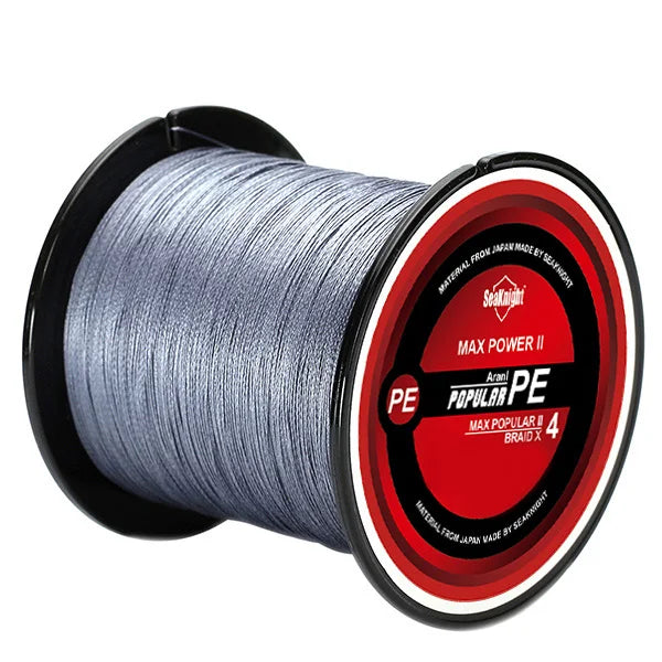 Ligne Pêche PE SeaKnight 8‑100LB – Fil Tressé 4 Brins Anti‑Abrasion Mer Eau Douce