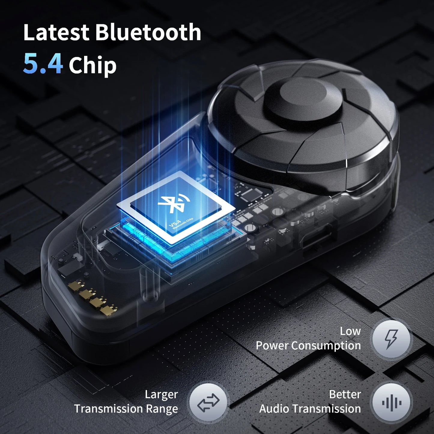 🏍️ Fodsports FX-S – Intercom Bluetooth pour casque moto