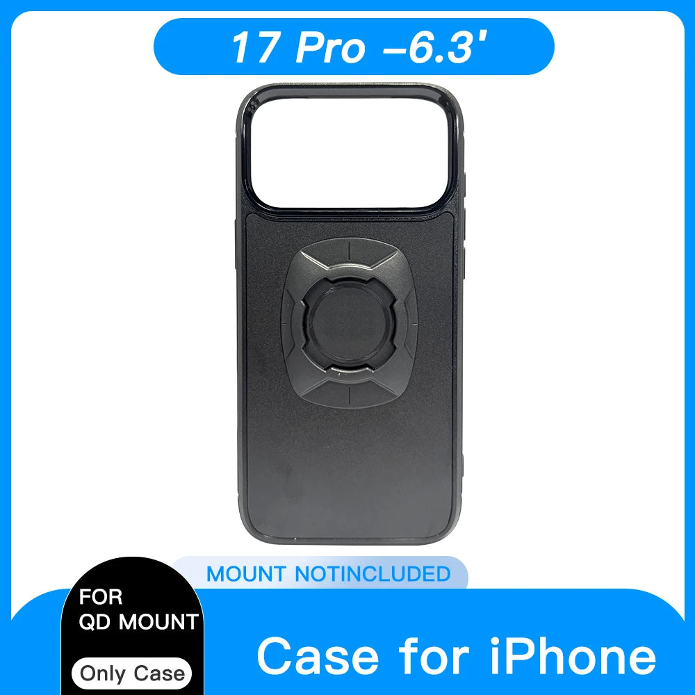 Coque iPhone Twist Lock Compatible Quad Lock – Support Moto Vélo Rotation Sécurisée