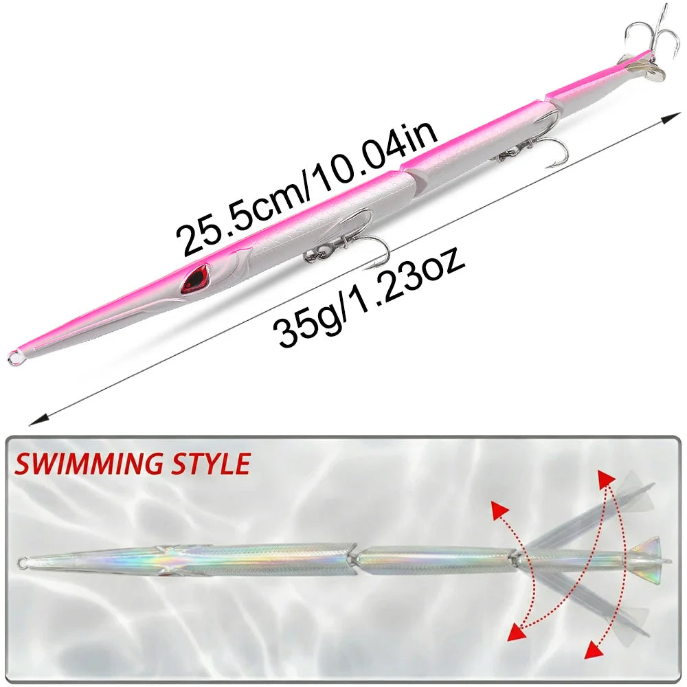 Leurre Poisson Articulé 25,5cm – Swimbait Multi Joint Slow Sinking Haute Efficacité