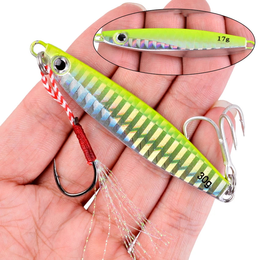 Metal Jig Fishing Lure 7g–40g – Leurres de pêche métal pour mer