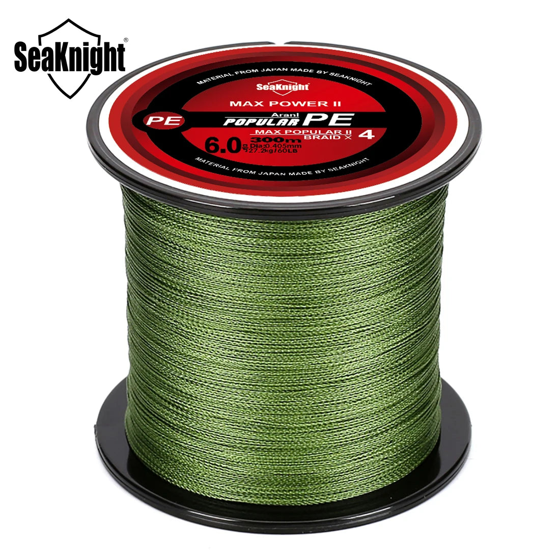 Ligne Pêche PE SeaKnight 8‑100LB – Fil Tressé 4 Brins Anti‑Abrasion Mer Eau Douce