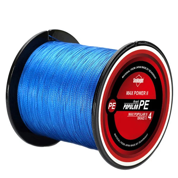 Ligne Pêche PE SeaKnight 8‑100LB – Fil Tressé 4 Brins Anti‑Abrasion Mer Eau Douce