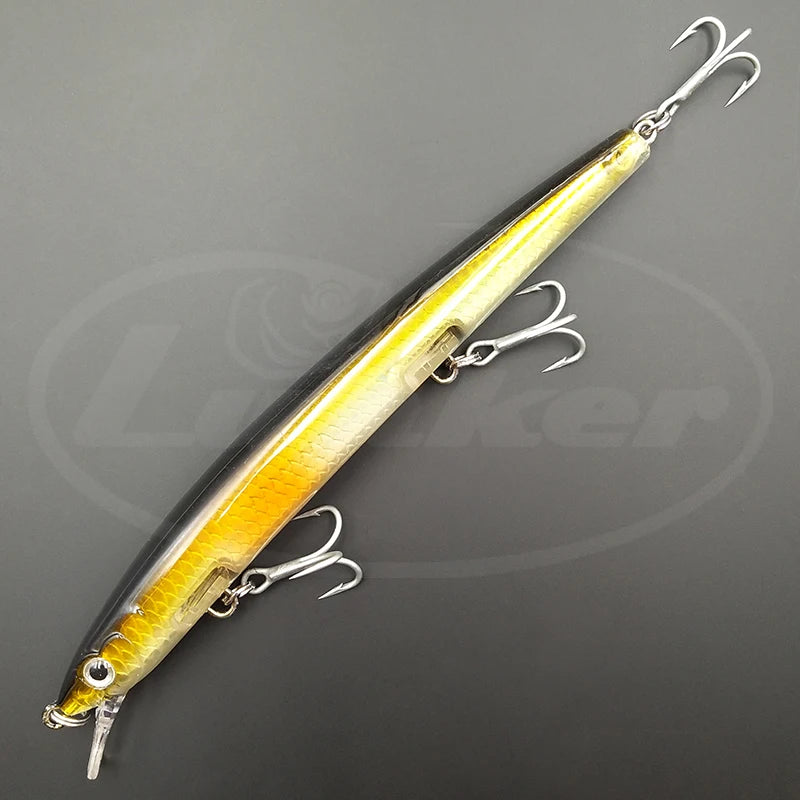 Lunker Floating Minnow 13cm 15.4g – Leurres de pêche flottants eau salée