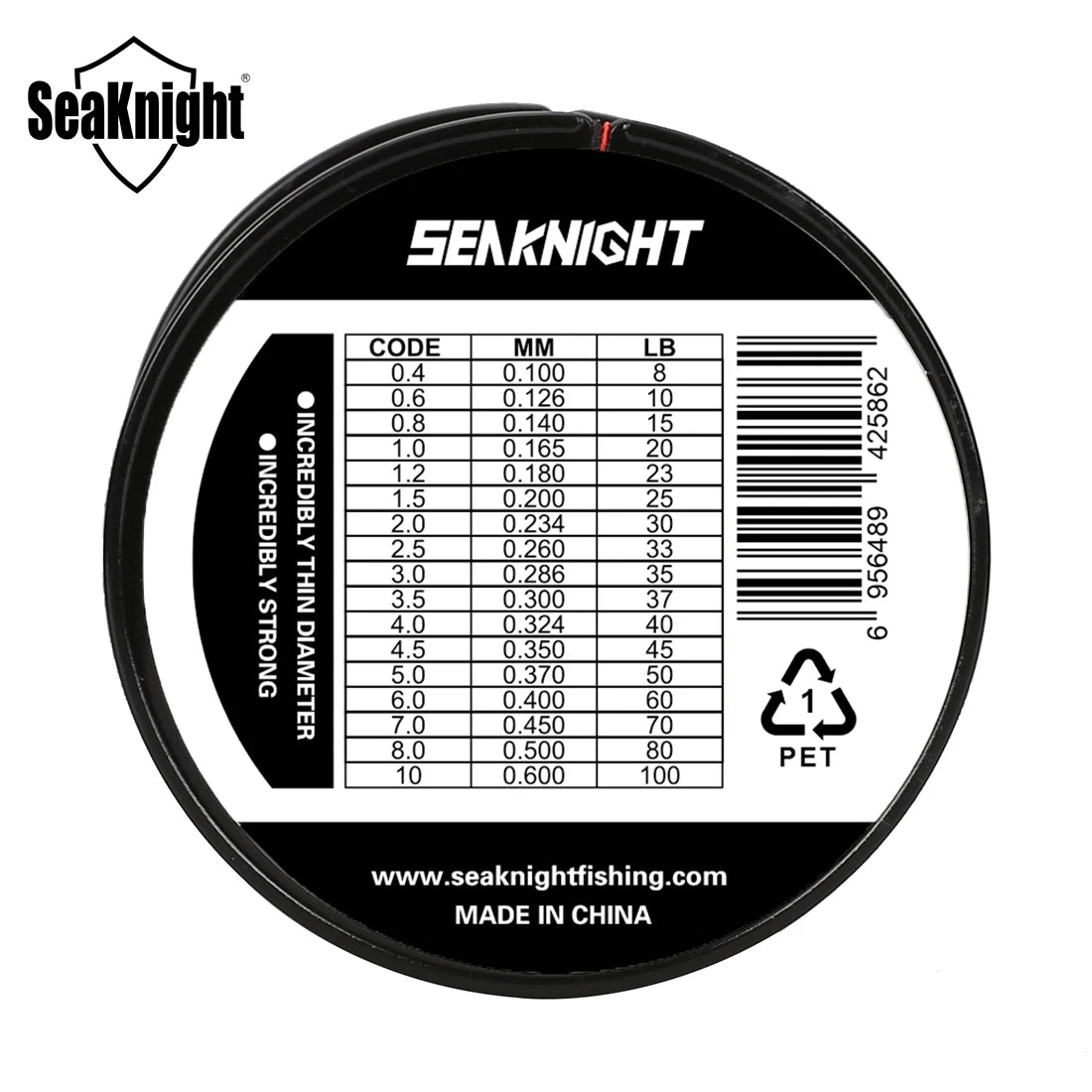 Ligne Pêche PE SeaKnight 8‑100LB – Fil Tressé 4 Brins Anti‑Abrasion Mer Eau Douce