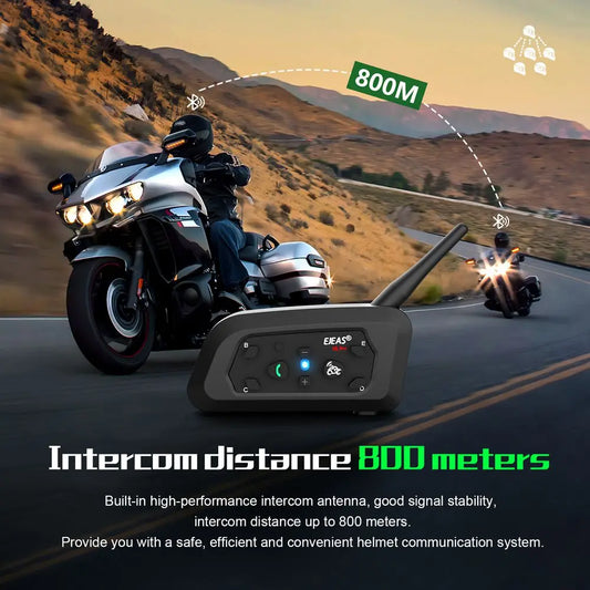 Intercom Bluetooth pour casque moto EJEAS V6 PRO+