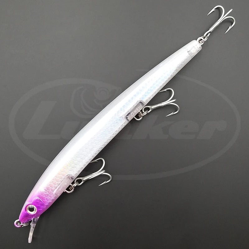 Lunker Floating Minnow 13cm 15.4g – Leurres de pêche flottants eau salée