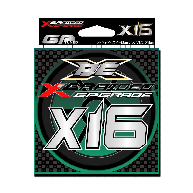 Fil Tressé X16 YGKX 100–200M – Ligne PE Multifilament Ultra Résistante 15‑81LB Mer & Eau Douce