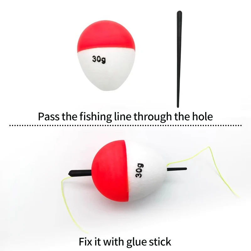 Flotteur Pêche EVA x5 – Bouée Lancer Longue Distance Mer & Carpe Haute Visibilité