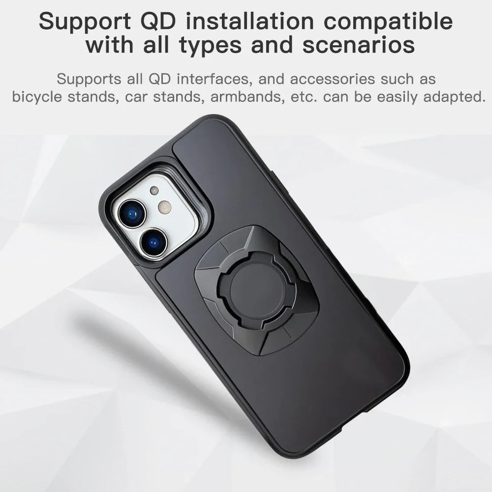 Coque iPhone Twist Lock Compatible Quad Lock – Support Moto Vélo Rotation Sécurisée