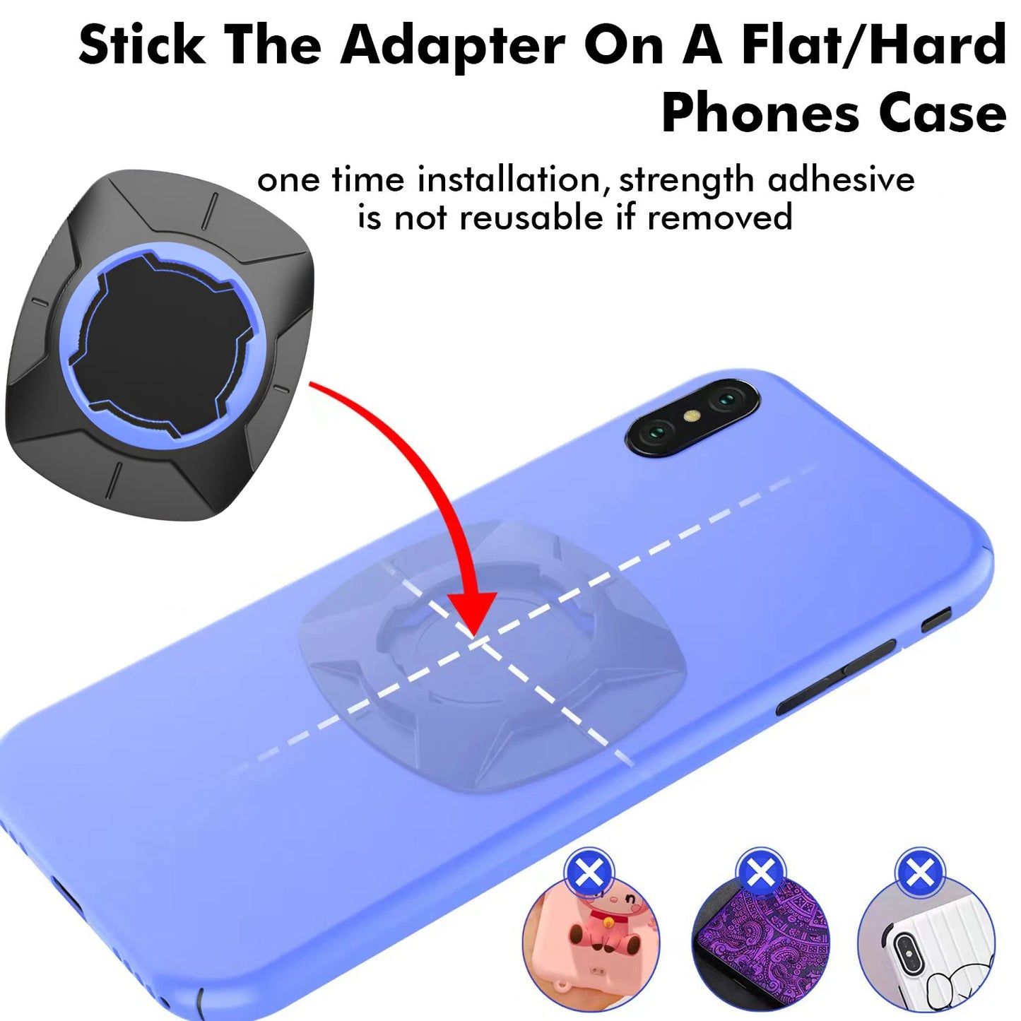Support Téléphone Moto Anti‑Vibration – Fixation Universelle 4.7"-7.2" Ultra Stable