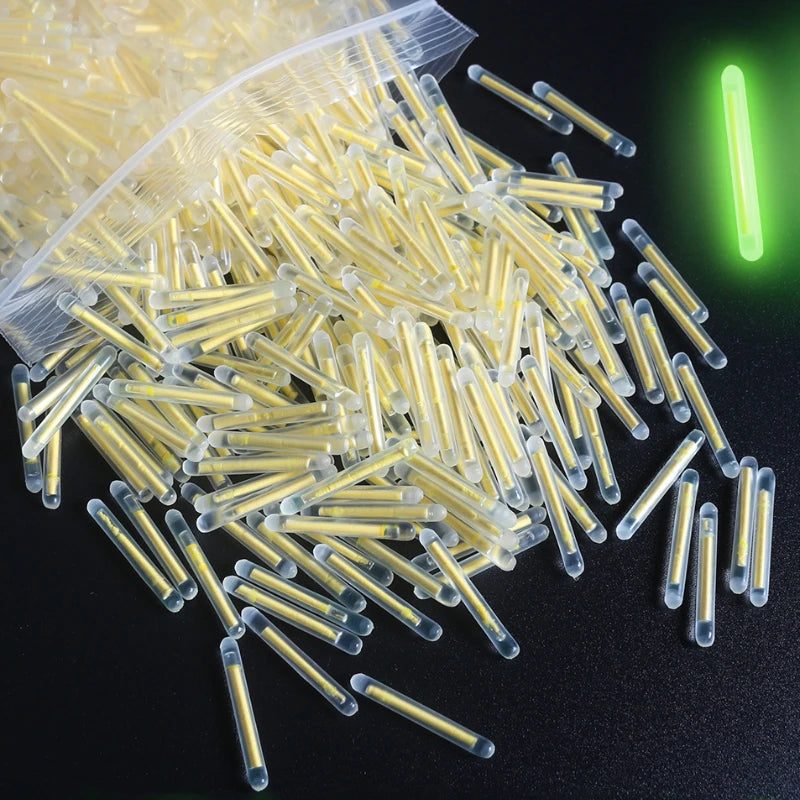 Bâtonnets Lumineux Pêche x100 – Flotteurs Nuit Fluorescents Haute Visibilité