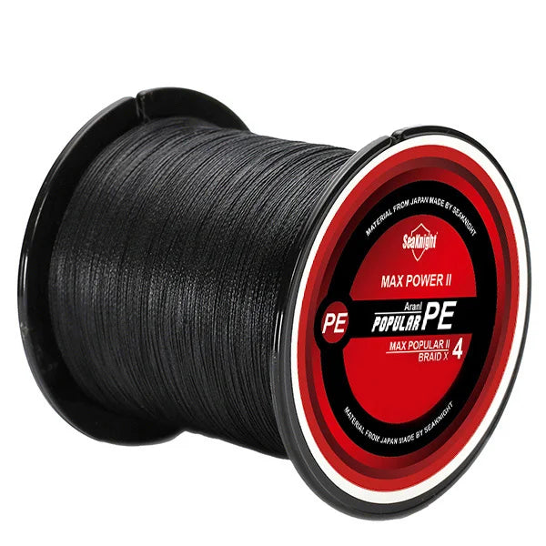 Ligne Pêche PE SeaKnight 8‑100LB – Fil Tressé 4 Brins Anti‑Abrasion Mer Eau Douce