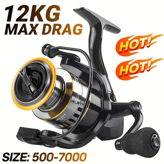 Moulinet Spinning Métal Rooblinos – Ratio 5.2:1 Haute Résistance Mer & Eau Douce