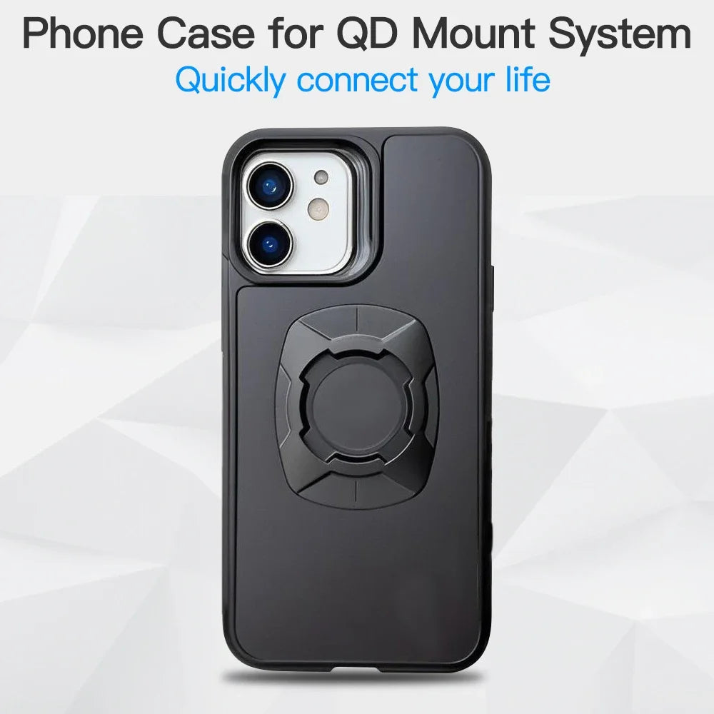 Coque iPhone Twist Lock Compatible Quad Lock – Support Moto Vélo Rotation Sécurisée
