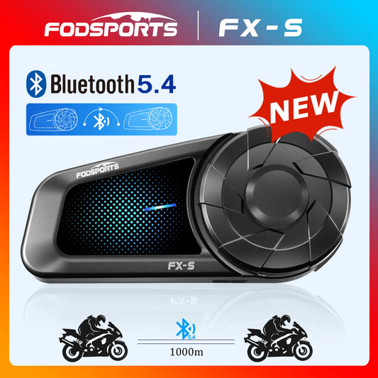 🏍️ Fodsports FX-S – Intercom Bluetooth pour casque moto