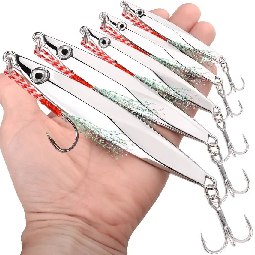 Leurre Jig Métallique Mer – 10 g à 40 g – Casting & Jigging pour Carnassiers