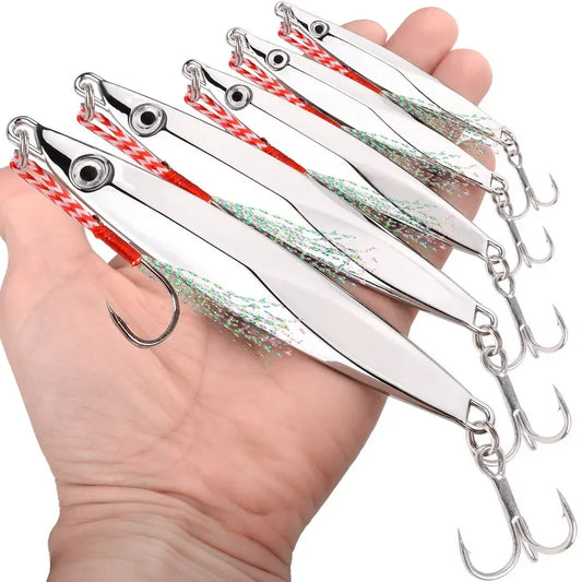Leurre Jig Métallique Mer – 10 g à 40 g – Casting & Jigging pour Carnassiers