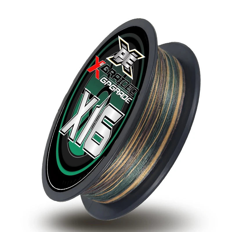 Fil Tressé X16 YGKX 100–200M – Ligne PE Multifilament Ultra Résistante 15‑81LB Mer & Eau Douce