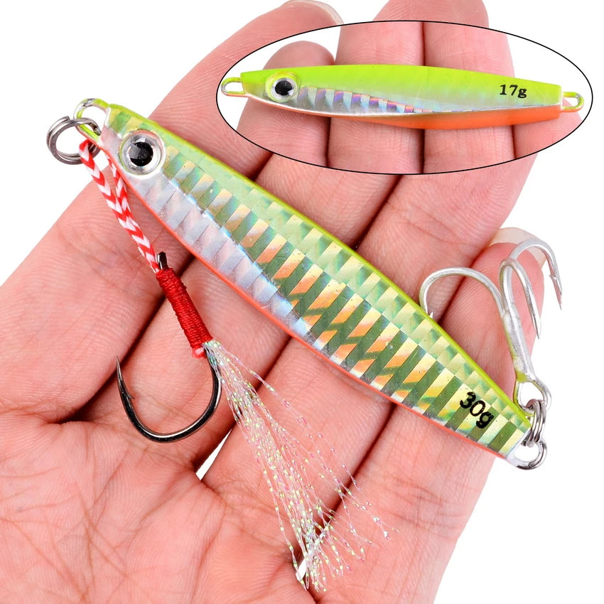 Metal Jig Fishing Lure 7g–40g – Leurres de pêche métal pour mer