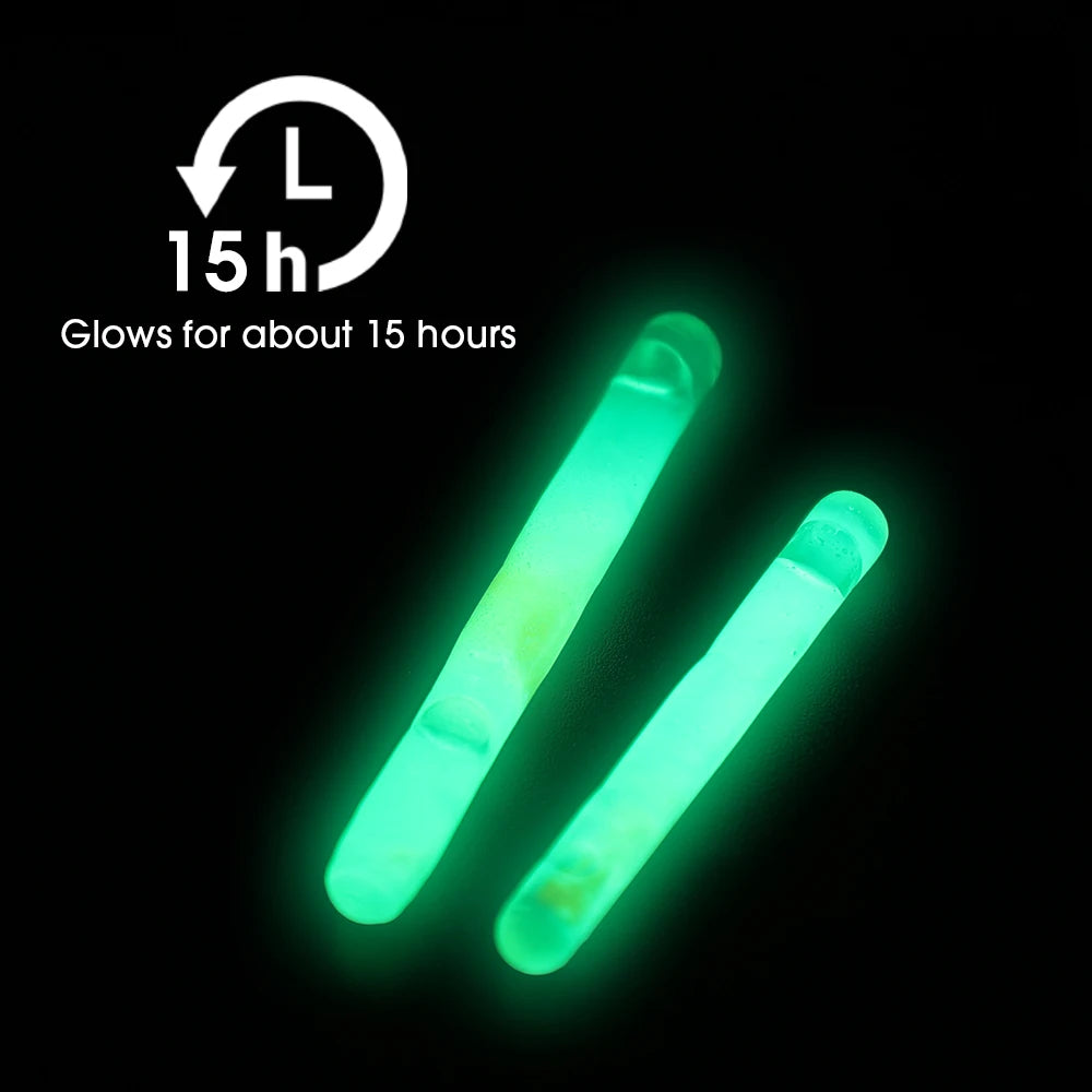 Bâtonnets Lumineux Pêche x100 – Flotteurs Nuit Fluorescents Haute Visibilité